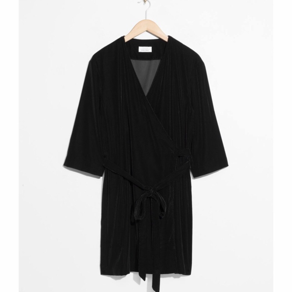 Velvet Robe Dress. Worn once; purchased new with tags.